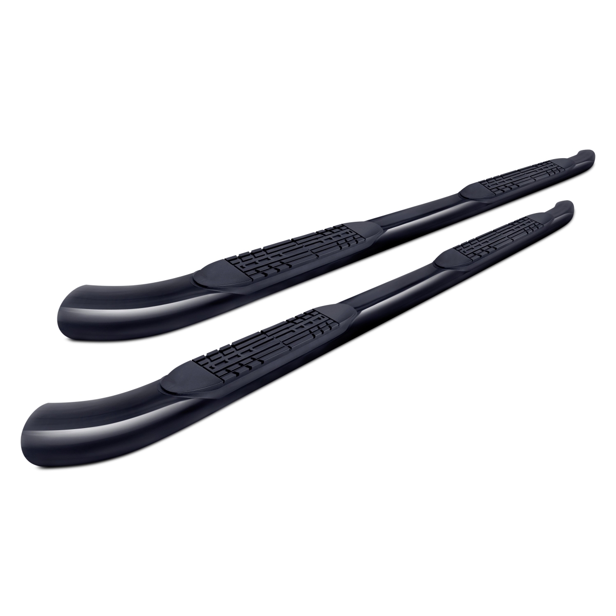 4 in. Black Oval Step with 30 deg Bend for 2018-c Wrangler Unlimited