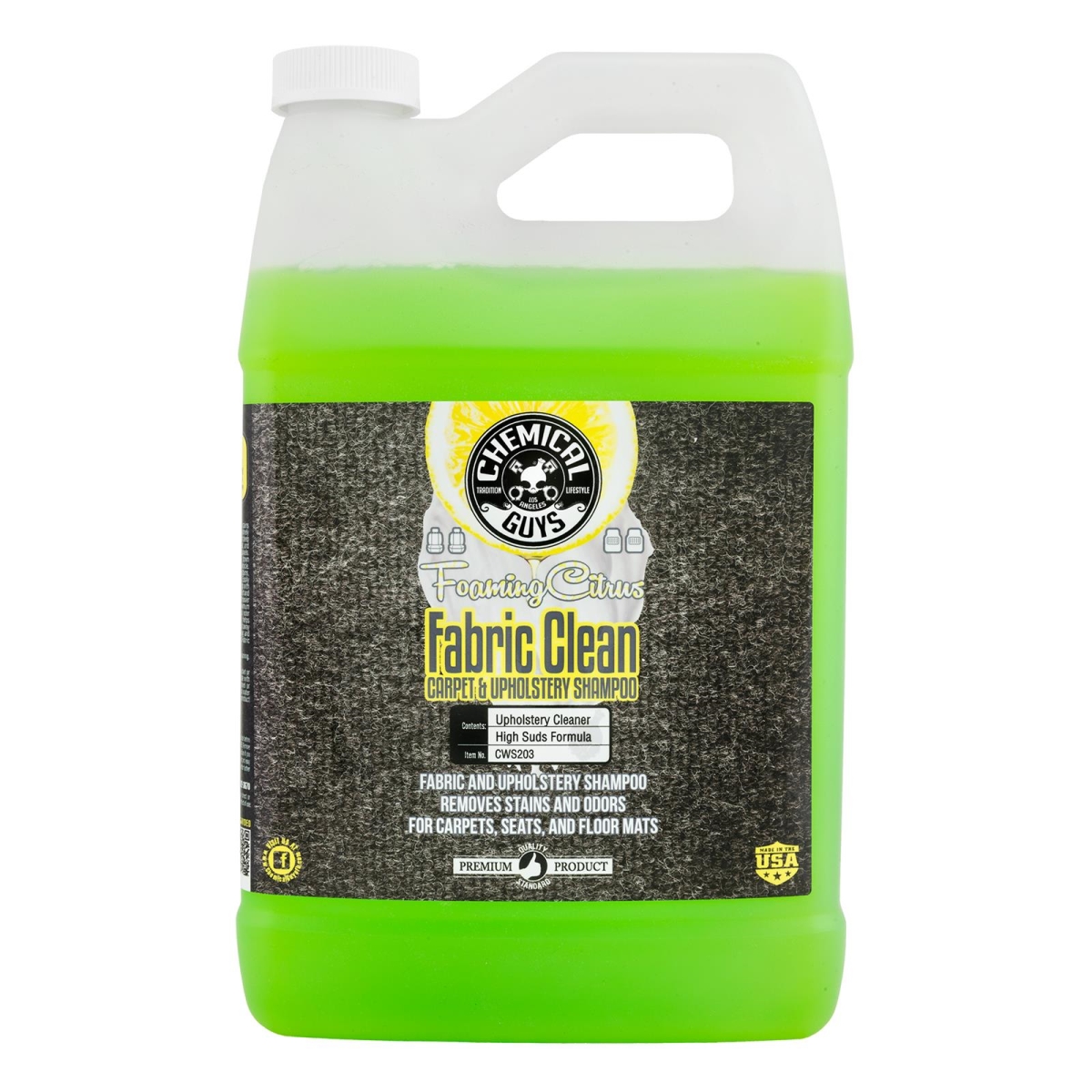 Foaming Citrus Fabric Clean Carpet & Upholstery Shampoo, 1 gal
