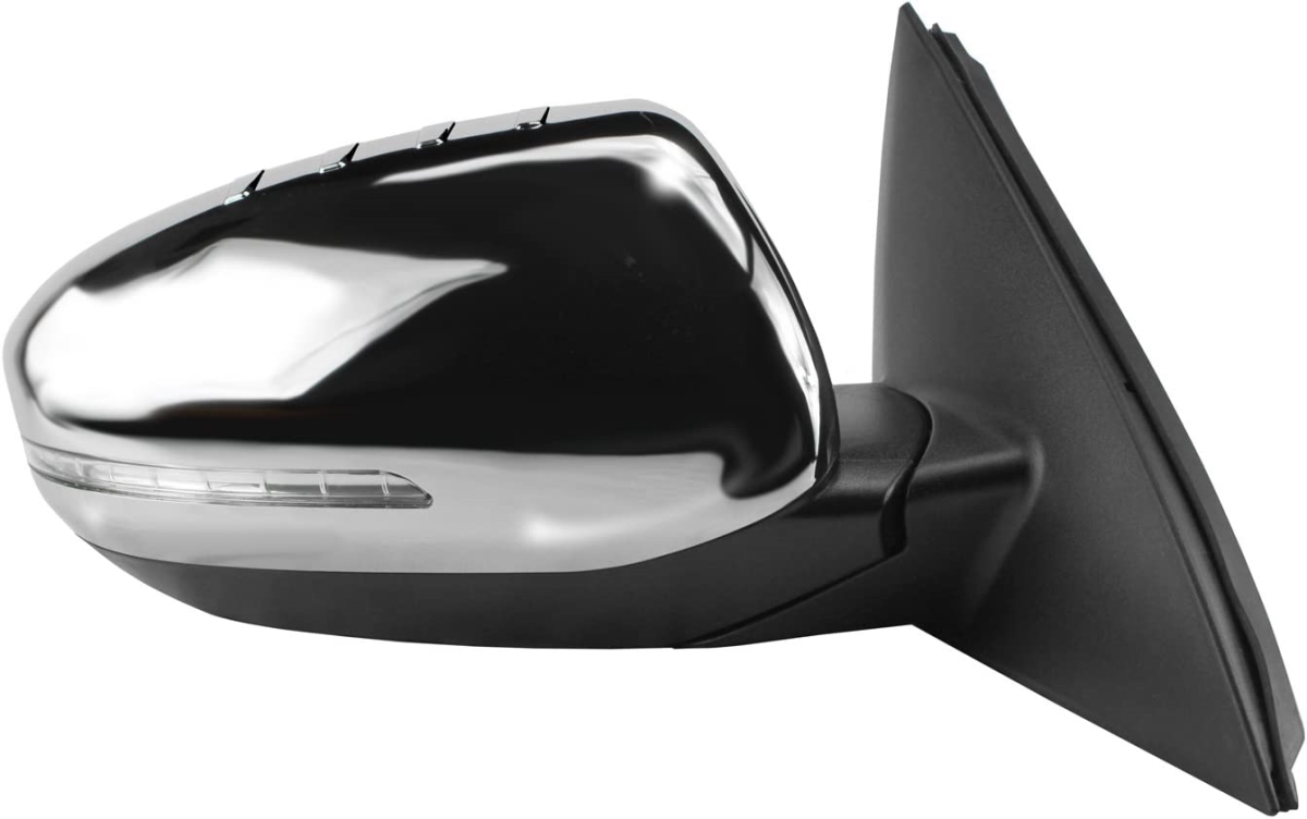 Otr Rear Right Mirror with Signal Lamp for Kia Optima, Chrome
