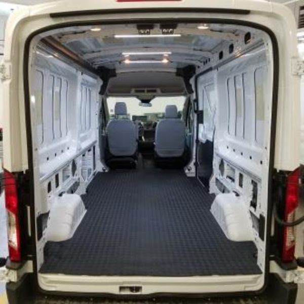 AutoMat-Bar Rubber Floor Mat for Ford Transit 148 Exhaust Comp-ADD Threshold Sills To Sell, Grey