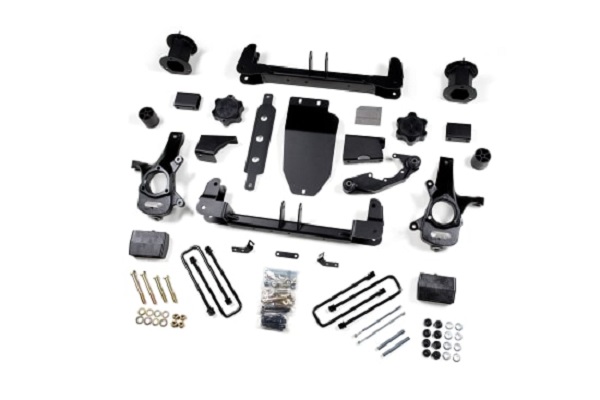 4.5 in. Rear Block Kit with Overload for 2020-c Chevy & GMC 2500HD 3500HD