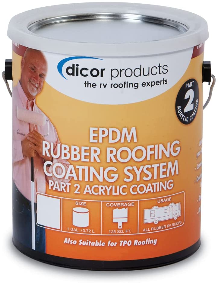 Picture of Dicor DCRRP-CRCT-1 1 gal Epdm Rubber Roof Coating Can&#44; Tan