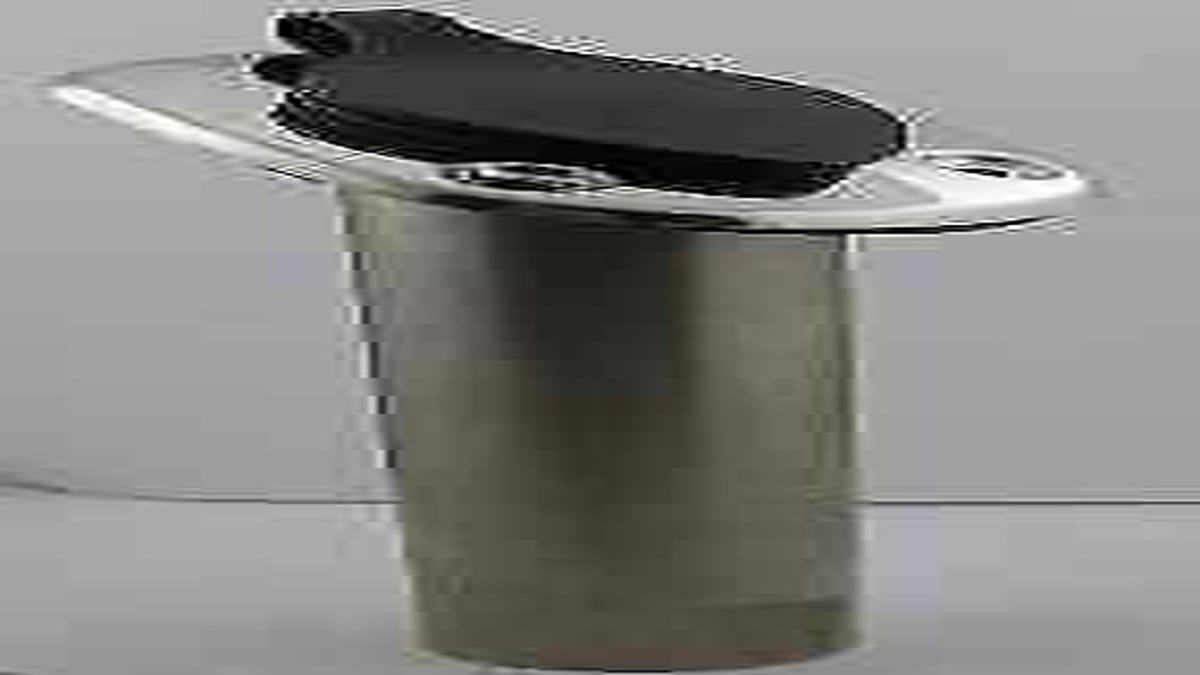 Bluewater Stamped Stainless Steel Rod Holder, Black