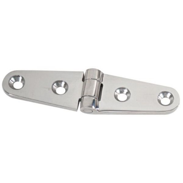 WHCS-0604C 4 in. CP Brass Strap Hinge, Silver