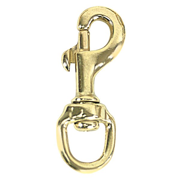 3.125 in. Bronze Swivel Eye Piston Snap, Gold