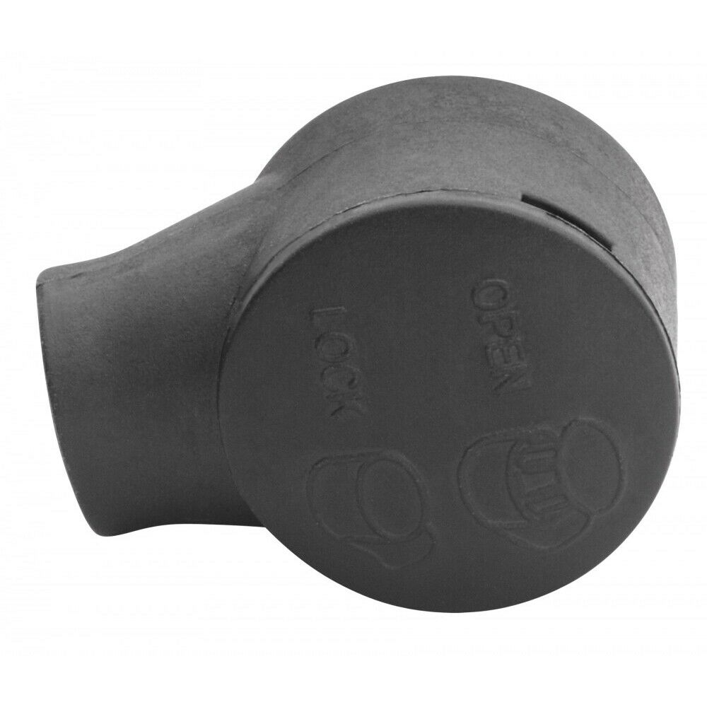 WHCG-1130C 20 mm Black Plastic End Fitting with Snap Cap