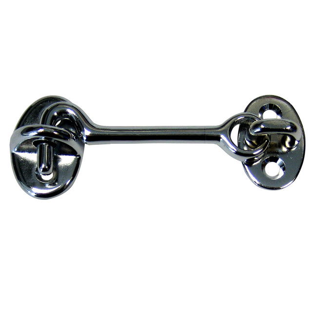 3 in Chrome Plated Brass Cabin Door Hook
