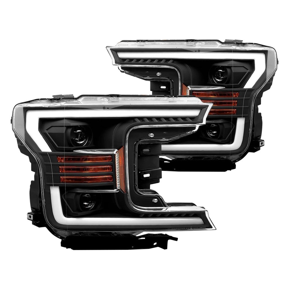 ALR880186 Pro-Series Projector Headlights for 2018-2019 Ford F150, Black