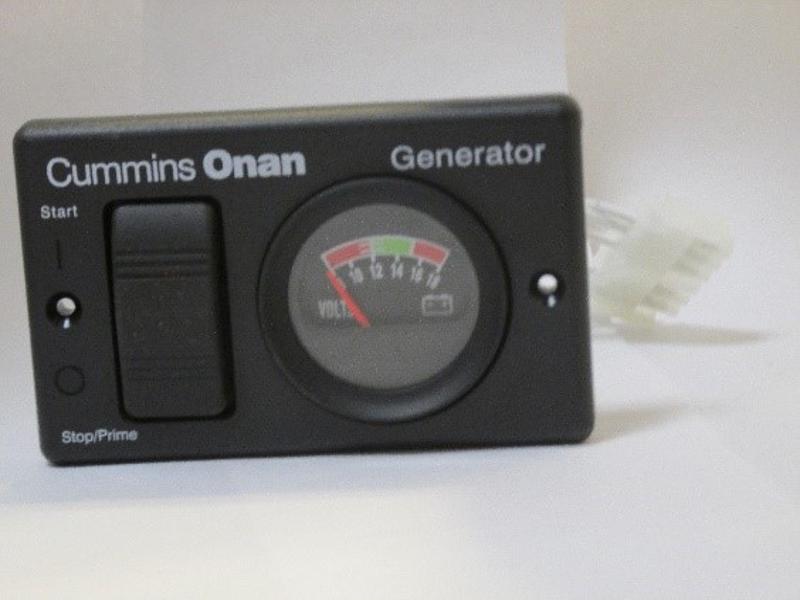 & Onan Control Panel - Switch & Voltmeter