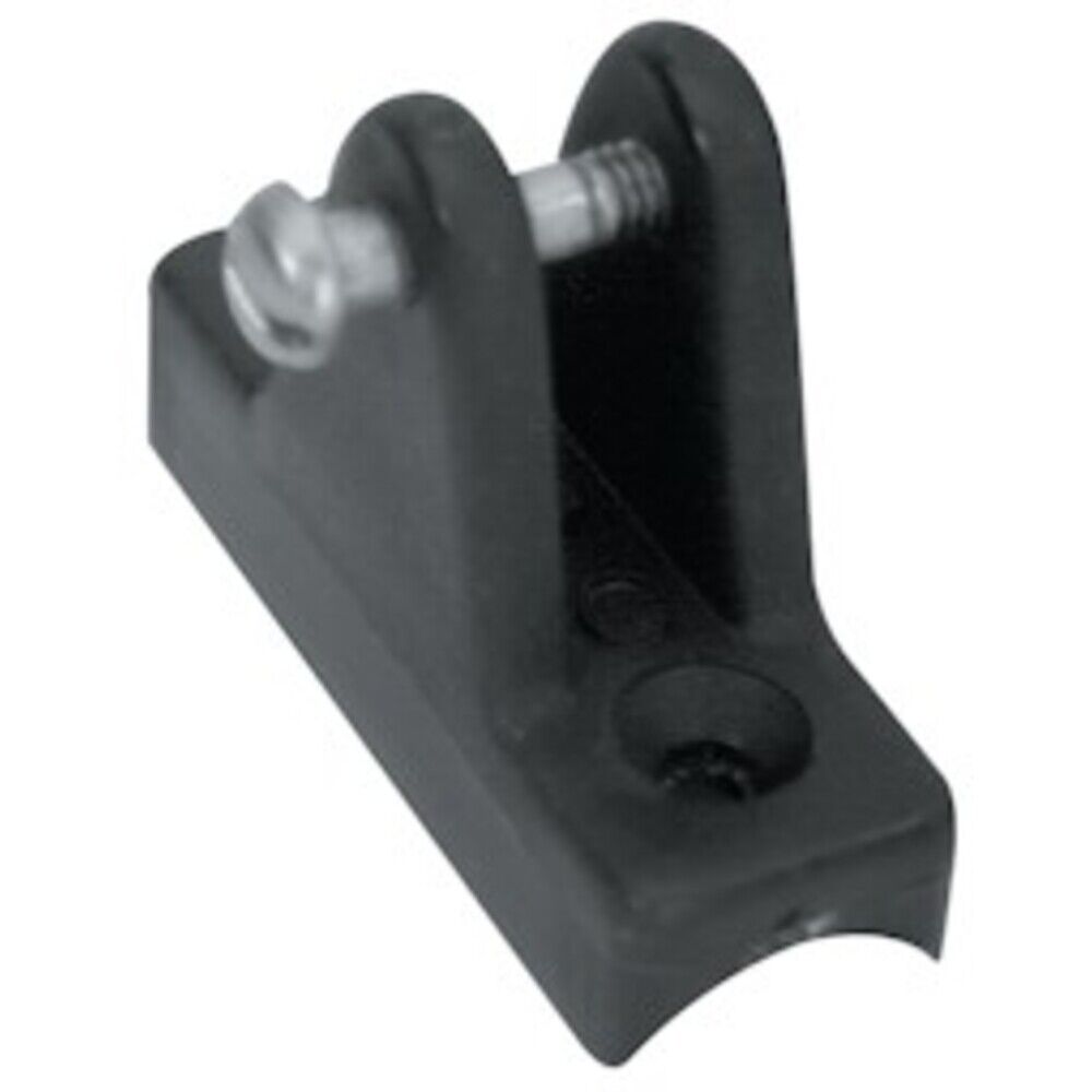 0.875 in. Rail Hinge, Black - 2 Piece