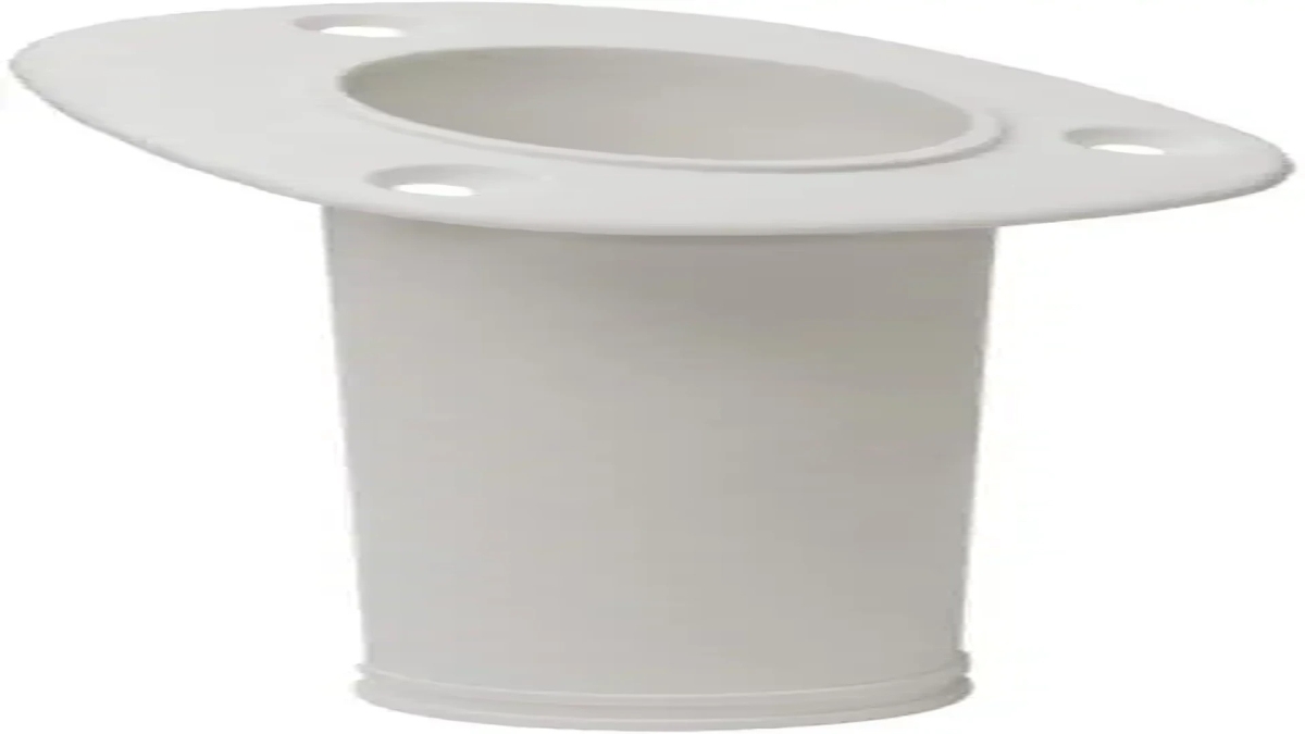 Flush Mount Rod Holder, White