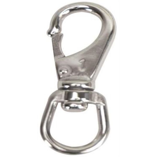 Stainless Steel Swivel Eye Boat Snap - Size 1