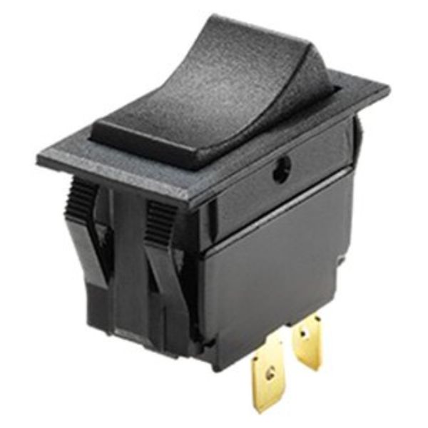3-Position Red Illuminated On & Off Switch, Black & Red