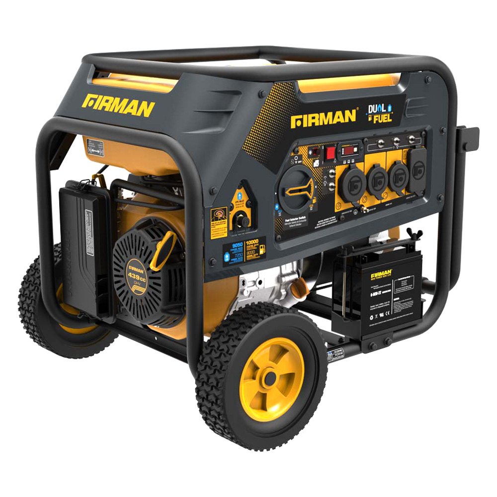 Picture of Firman Generators FMNH08051 10000-8000W Dual Fuel Hybrid Series Extended Run Time Generator with Electric Start