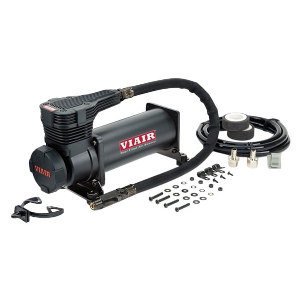 485C 200 PSI Stealth Black Compr Kit, Gen 2, w/ Matte Black Filter, 3/8" Port,12V,100% Duty @200 PSI