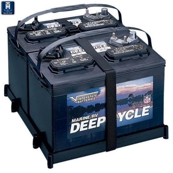 Dual Battery Tray with Poly Strap