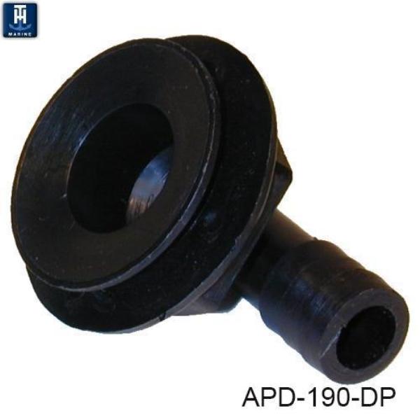 THMAPD-190-DP 90 deg All Purpose Drain, Black