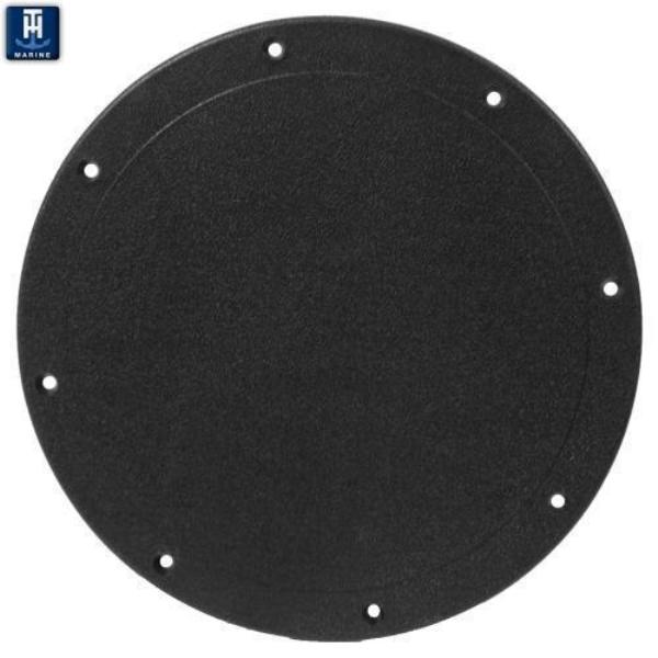 8 in. Screw Down Plate, Black