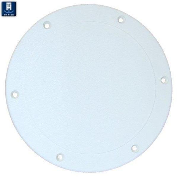 10 in. Screw Down Plate, Fish White