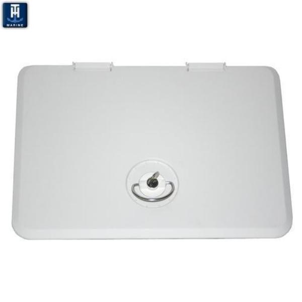 11 x 15 in. Locking Hatch, White