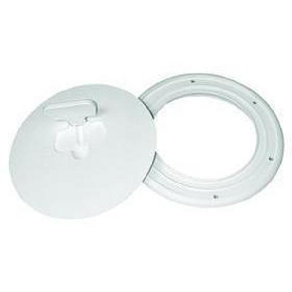 6 in. Cam-out Deck Plate, Polar White