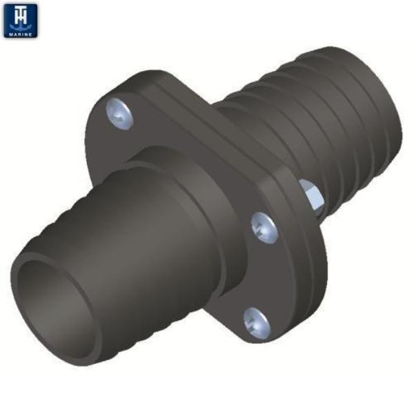 1.12 in. Inline Scupper, Black