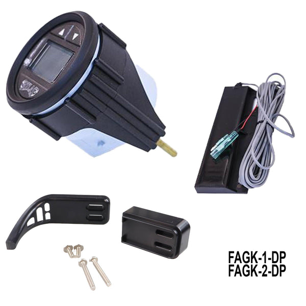 Hydraulic Gauge Kit for 4 & 8 in. Atlas Jack Plates, Black Bezel