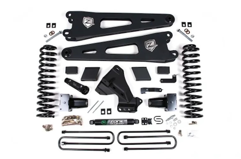 ZORF61F 4 in. Radius Arm Suspension Lift System with Fox Advanced Shocks for 2020-2021 Ford F250-F350