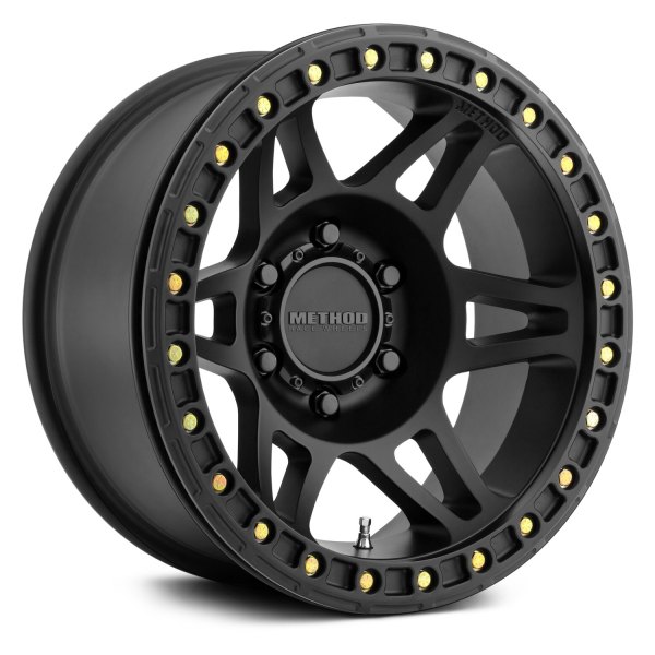 17 x 9 in. MR106 Beadlock 8 x 6.5 3.5 Back Spacing -44 Offset 130.81 Centerbore Wheel, Black