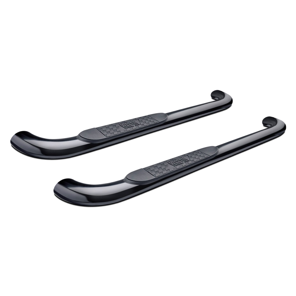 WES21-1405 Black Platinum Oval Step Bars for 1999-2013 Silverado & Sierra 1500
