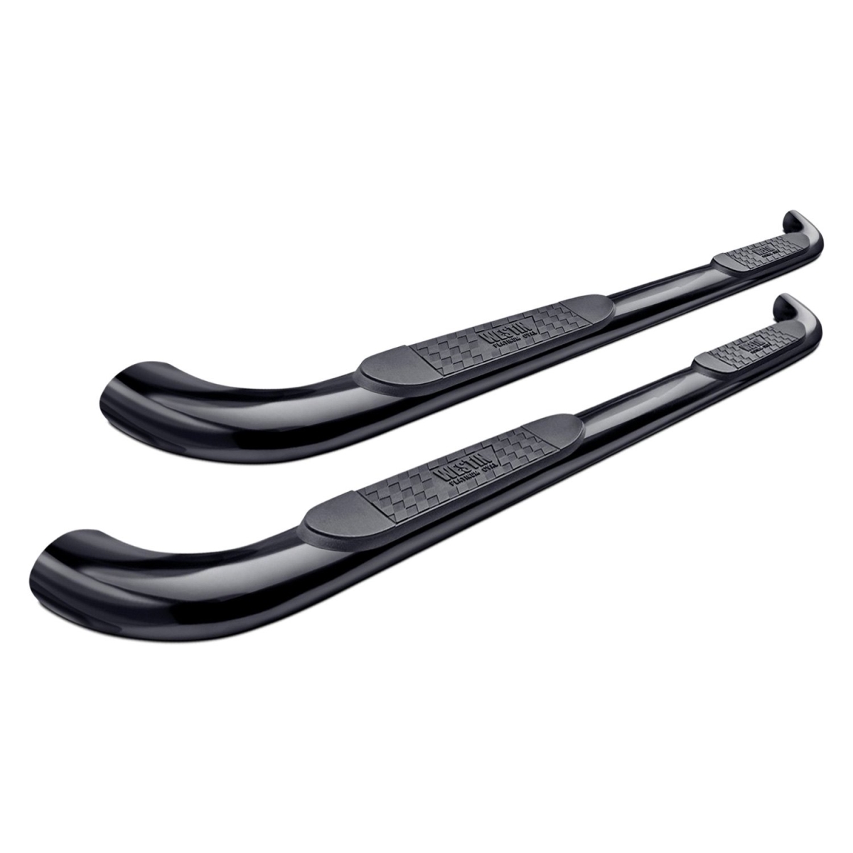 WES21-2365 Black Platinum Oval Step Bar for 2004-2008 Ford F150 Supercrew & 2006-2008 Lincoln Mark LT