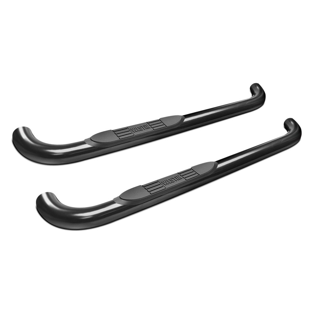 Black Step Bars for 2009-2014 Ford F150 Regular Cab E-series