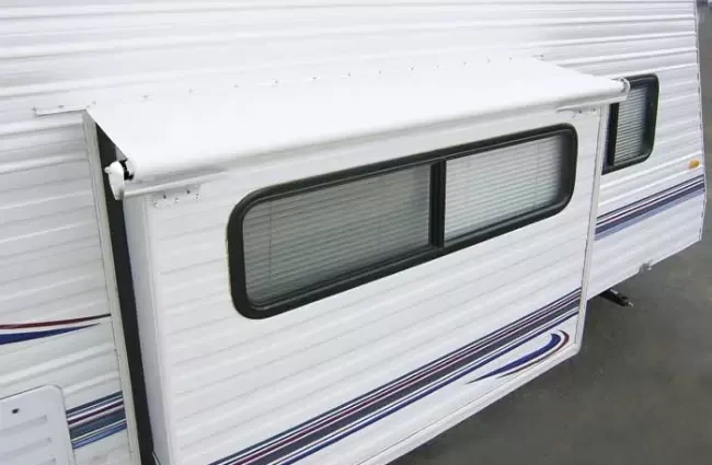 89 in. Slide-Out Rail Awning Cover, Black