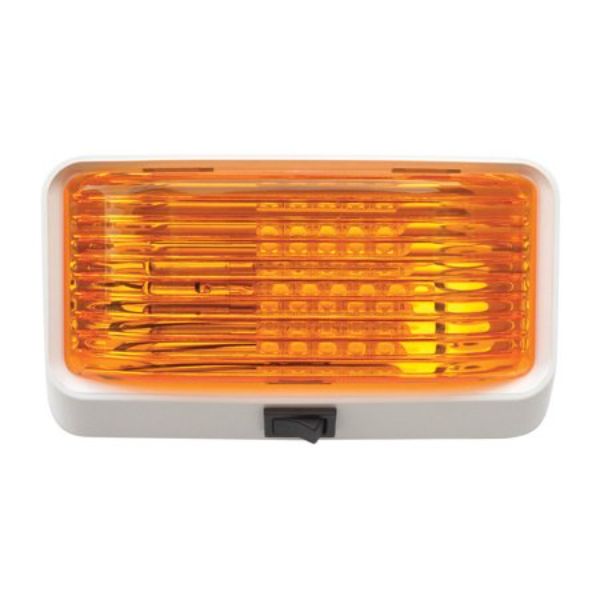 LED Porch Light with On-Off Switch, Amber