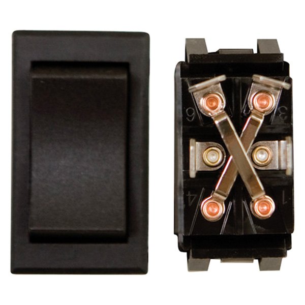 10A Heavy Duty Momentary On-Off Switch, Black