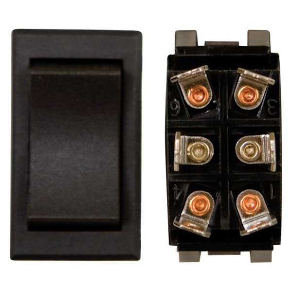 125V Heavy Duty Momentary On-Off Switch, Black