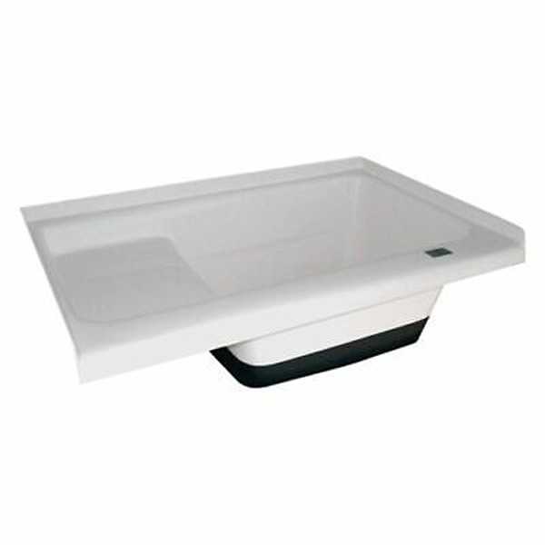 Colonial Sit in Step Tub with Right Hand Drain, White