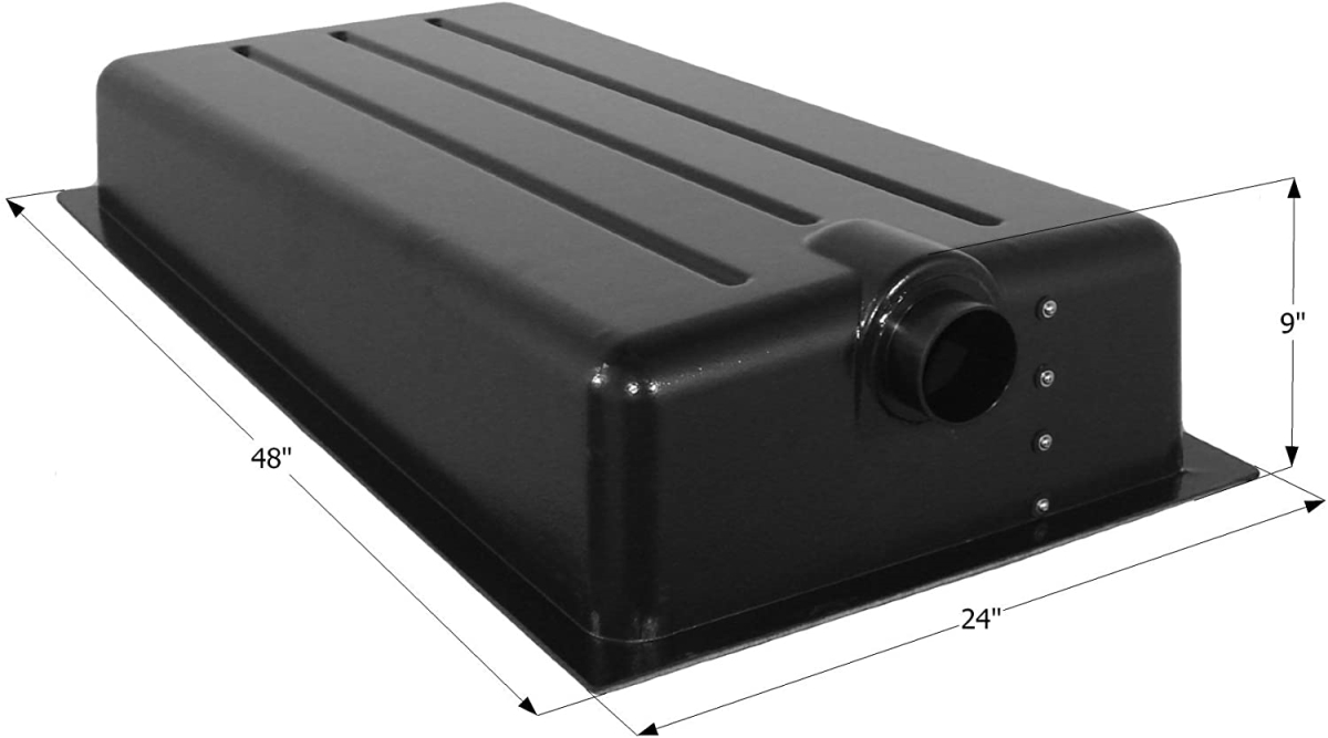 Holding Tank with Spigot & 4 Level Sensor, Black