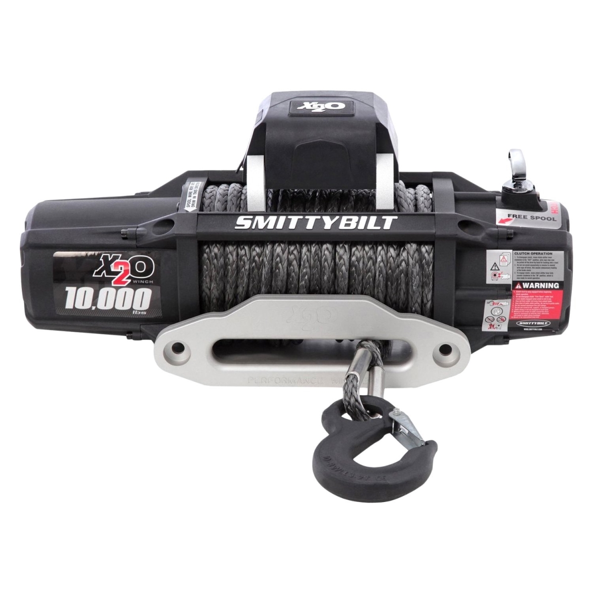 Smittybilt SMB98510 10000 lbs X2O 10 Comp Gen2 Winch with Synthetic Rope & Aluminum Fairlead
