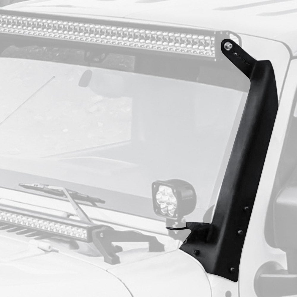 Snyper Pillar LED Lit Mount for 2007-2017 Jeep Wrangler, Textured Black