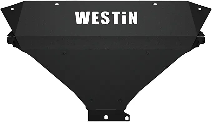 WES58-71005 Bumper Skid Plate for 2014-2018 Chevrolet Silverado & 2014-2018 Sierra Outlaw, Textured Black