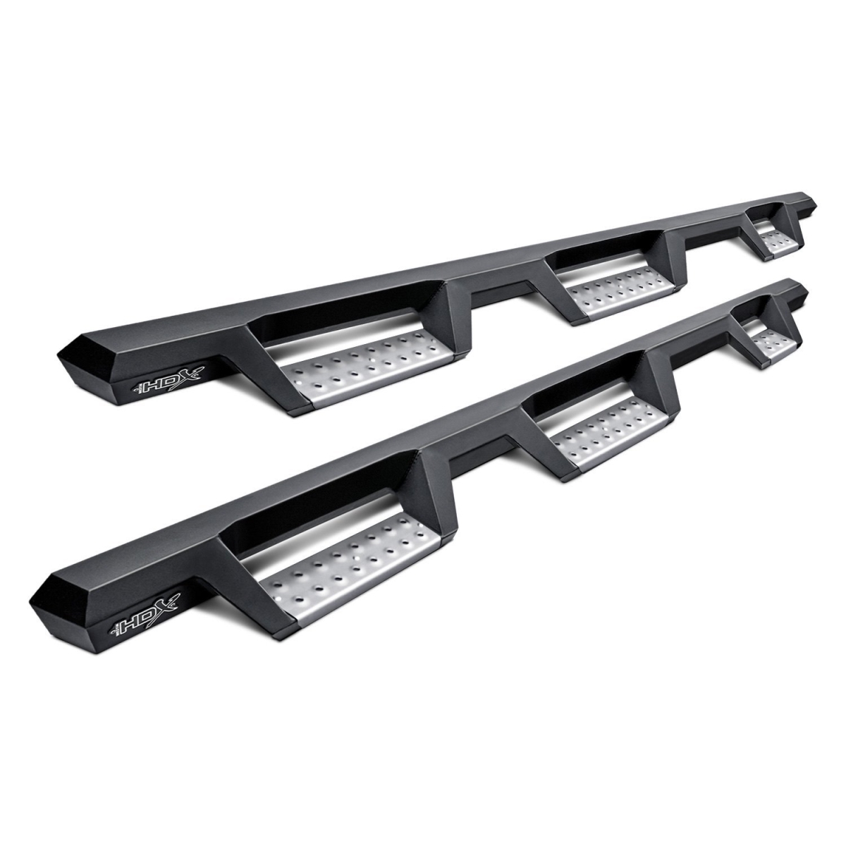 Textured Black HDX Stainless Steel Drop Step for 2007-C GM 1500-2500-3500 Crew Cab 6.5-8 ft. Bed