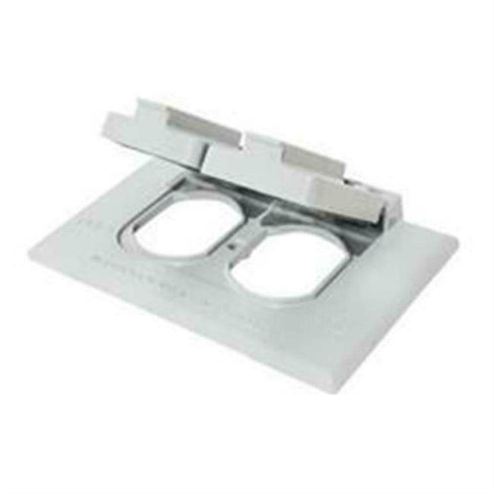 Standard Cover with Receptacle, White