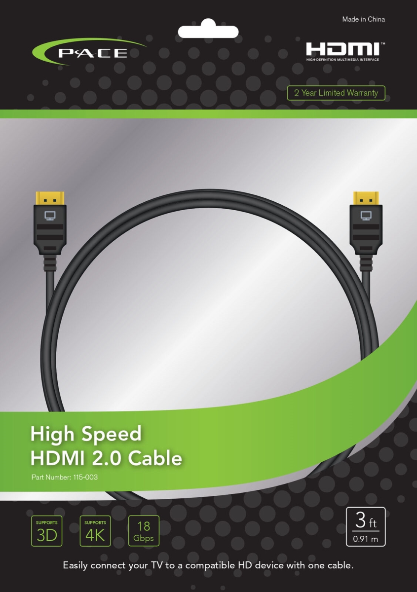 PCE115-003 3 ft. Electrical Multi-Tester HDMI Cable