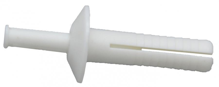 1 Plastic Rivet, White - Pack of 25