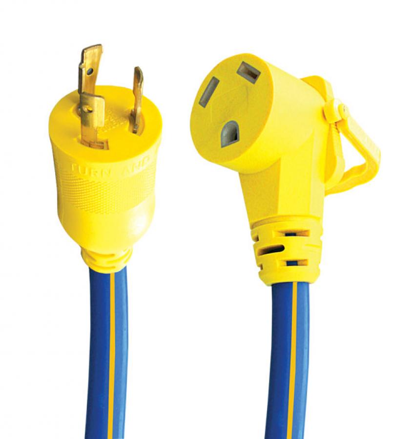18 in. 3 Prong 30A E-Zee Grip Generator Adapter