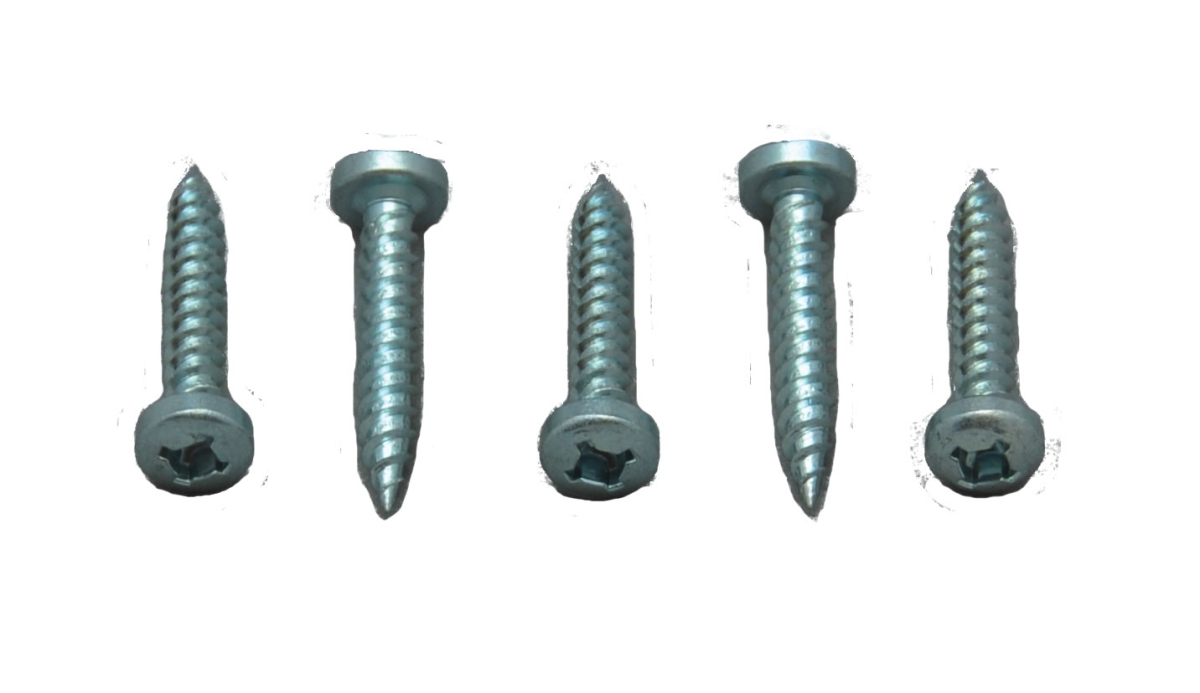 8 x 1 in. Pan Head Square Recess Screw, Zinc