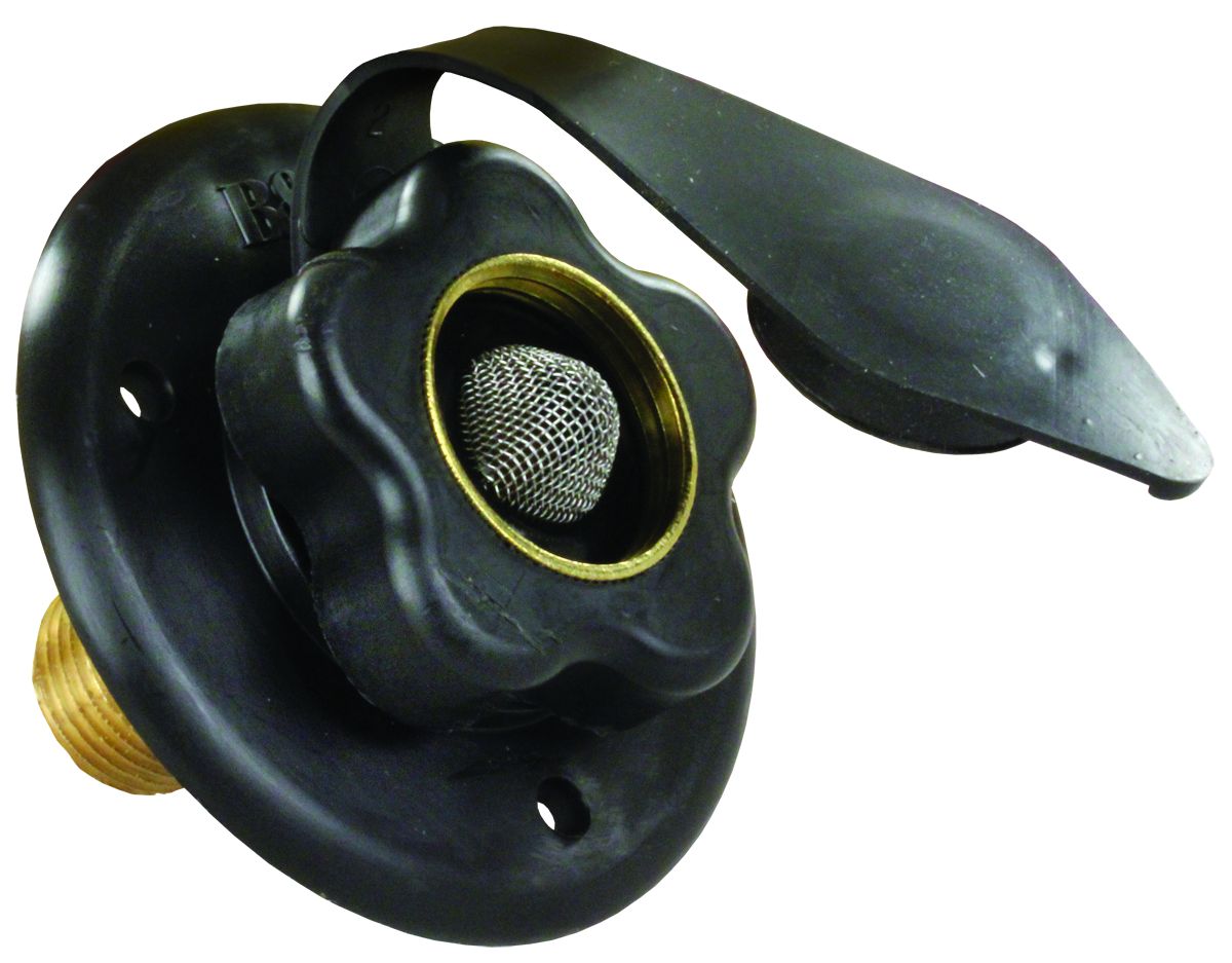 0.5 in. MPT City Water Flange, Black