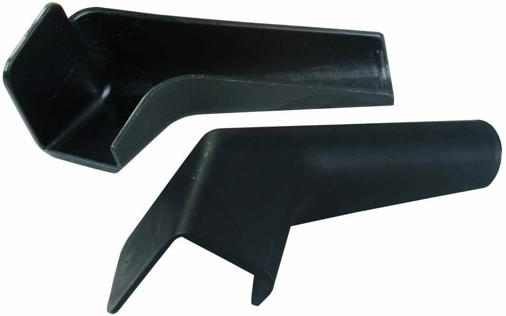 Extended Rigid Rain Gutter Spouts, Black