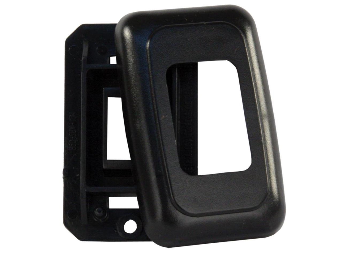Single Switch Base & Face Plate, Black